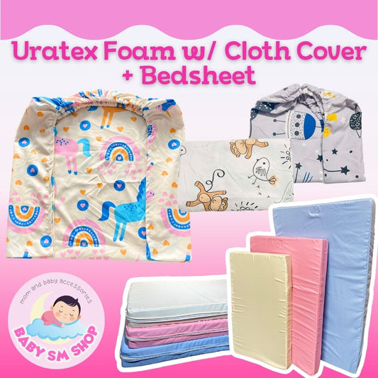Uratex Foam Mattress for Crib with Free Foam Cover