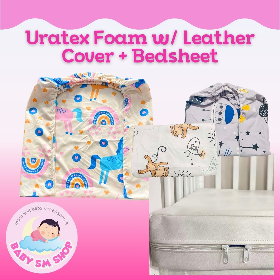 Uratex Foam Mattress for Crib with Free Foam Cover